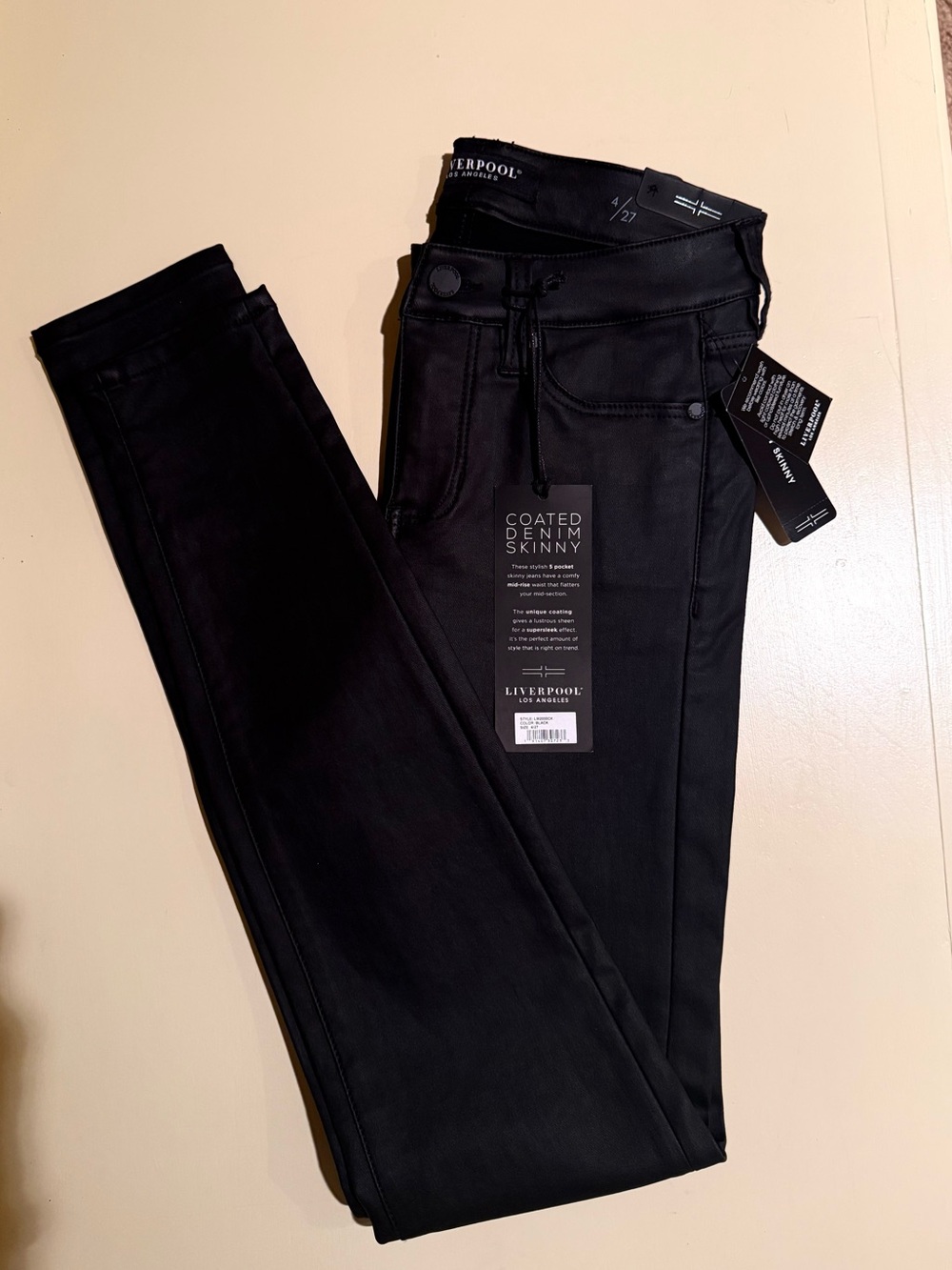 Liverpool Coated Denim Skinny